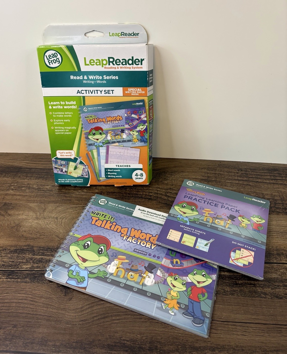LeapFrog LeapReader Writing Workbook Write it Talking Words Factory NEW 4-8 YRS