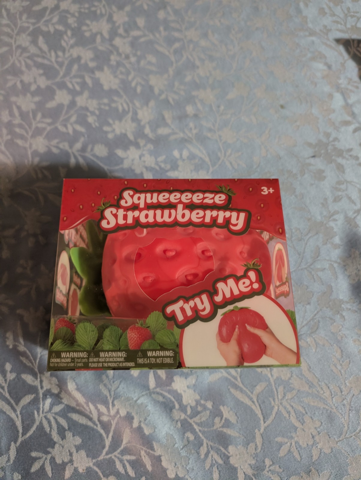 Sunny Days Jumbo Squeezy Strawberry Squishy Toy Stress Relief Sensory Fun