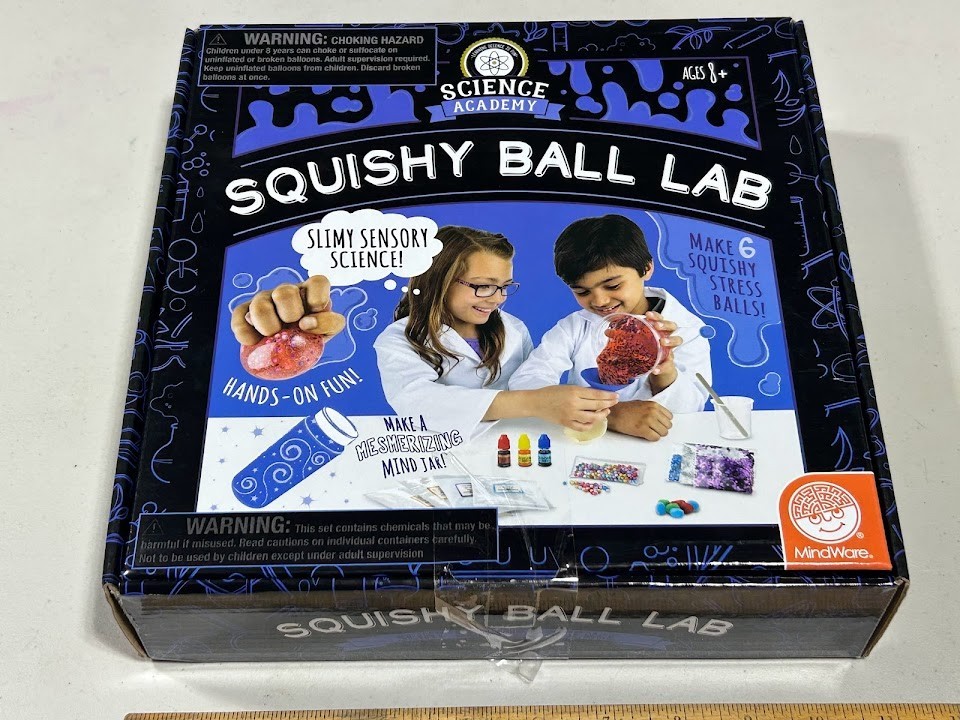 Science Academy Slime Kit Kids & Teens Make 3 Squishy Ball Stress Toys