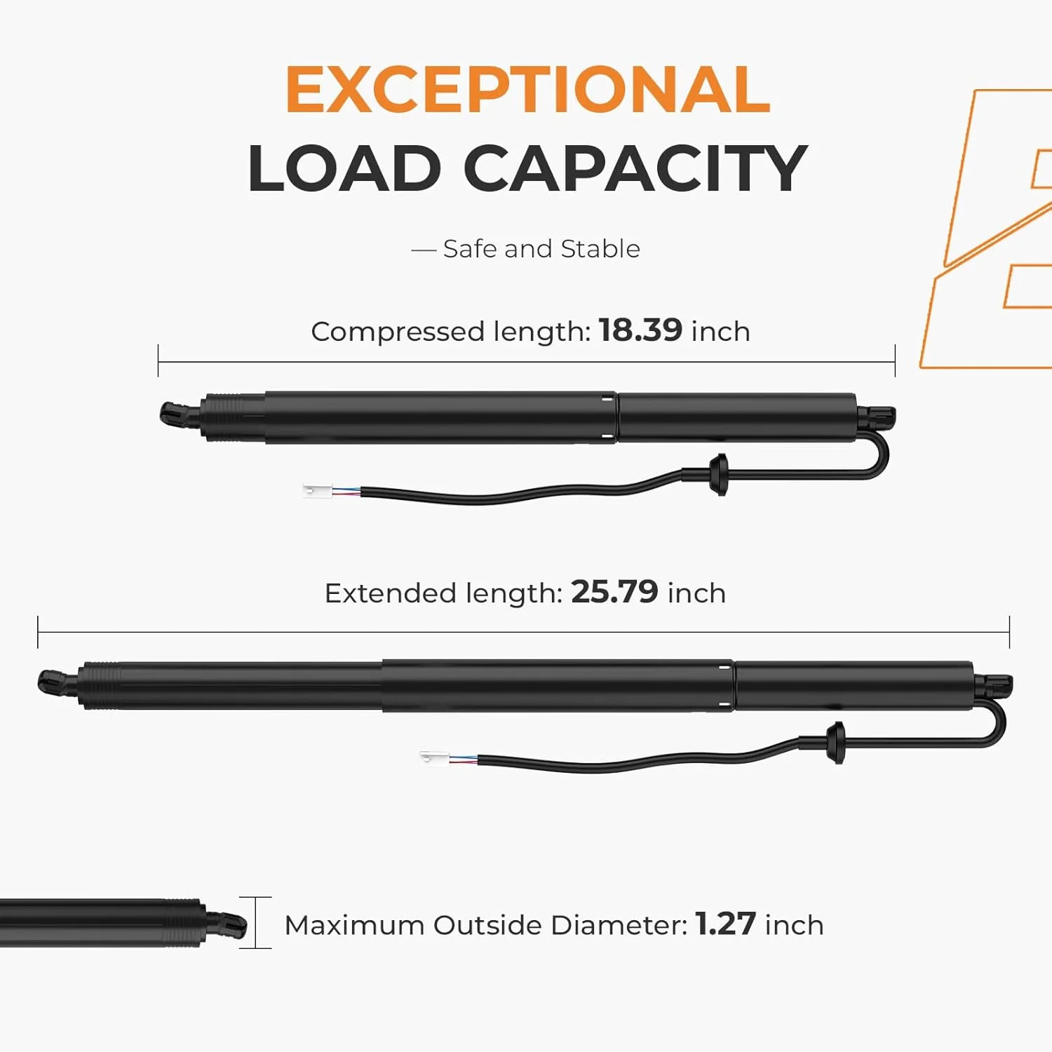 Autoexact Power Liftgate Struts Fit for 2021-2023 Toyota Highlander, Electric Re
