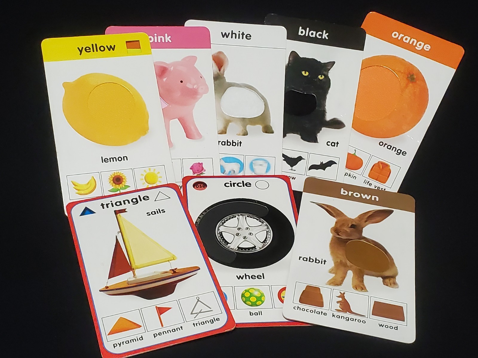 Scholastic Hands on Learning Touch & Feel Color and Shapes Flashcards