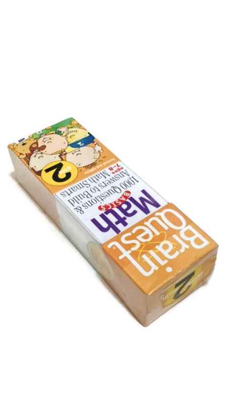 Brain Quest Math Basics Grade 2 Revised 2nd Edition Cards: 1000 Q&A Ages 7-8 NIB