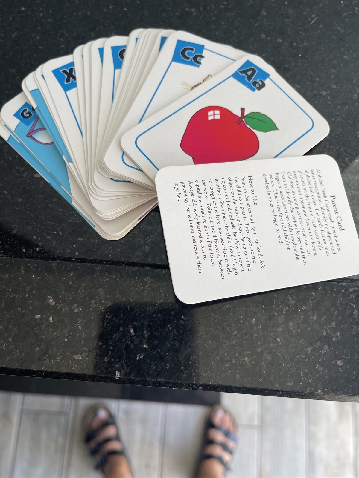 1997 Landoll’s – Alphabet Flash Cards – Ages 3 and Up, Preschool Mini