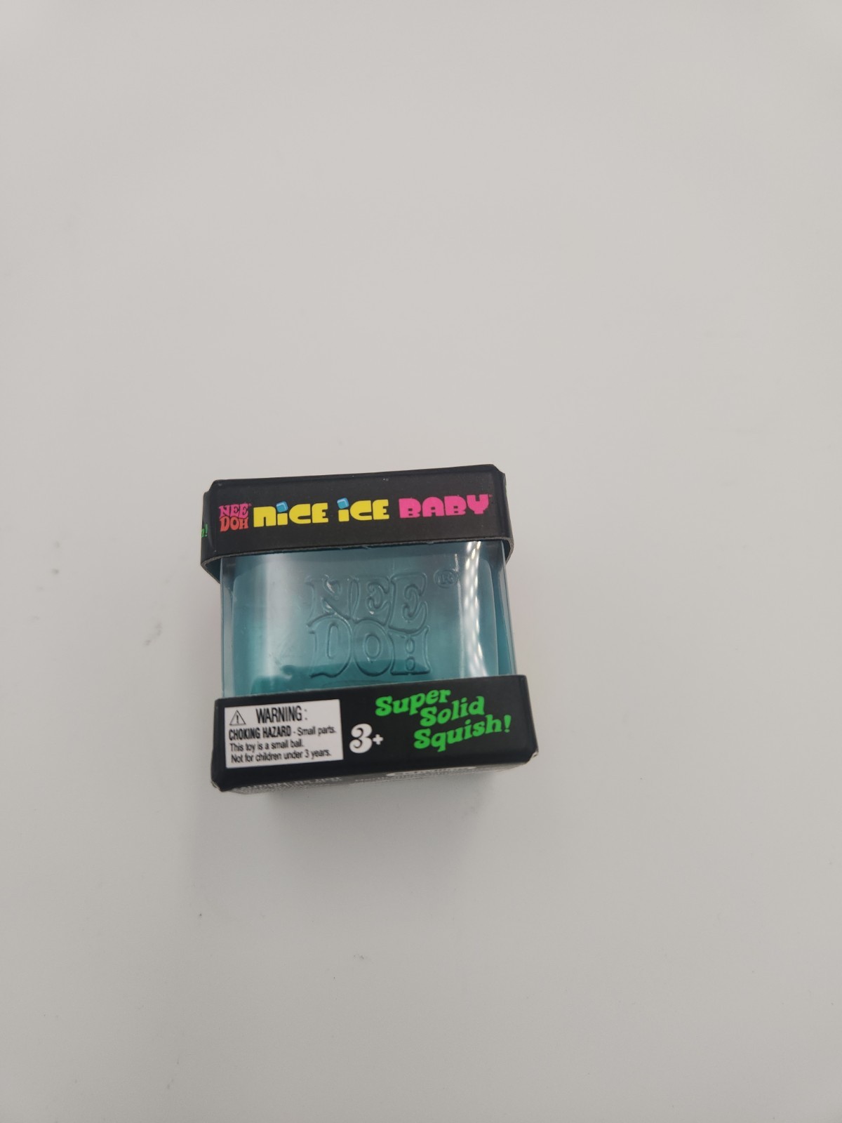 Nee Doh Nice Ice Baby Super Solid Squish Squeeze Toy Blue Ages 3+