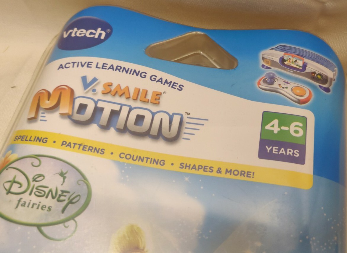 Vtech VSmile Motion Active Learning System Disney Fairies Tinker Bell New in Box