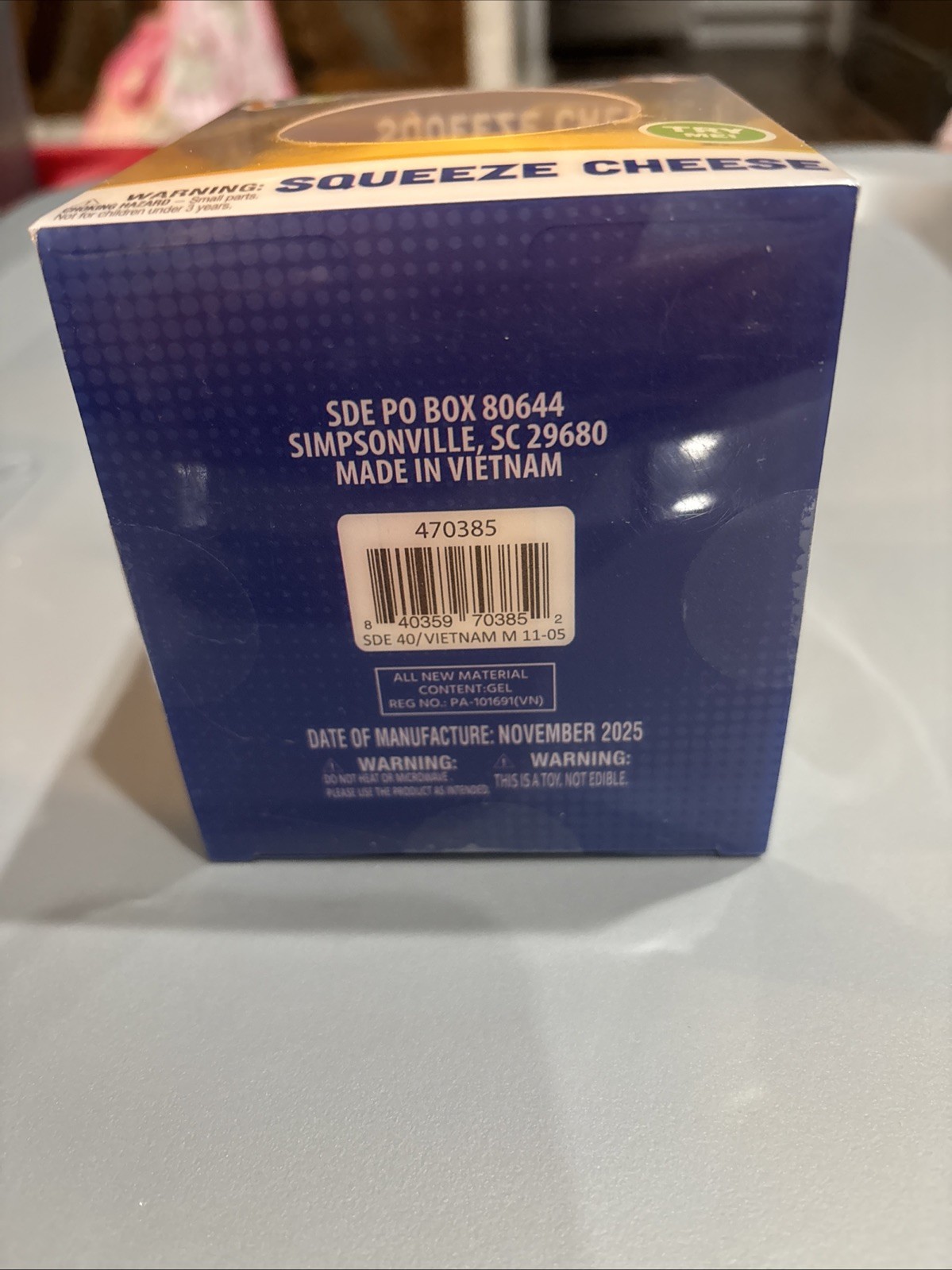 Cheese Large Squishy Block Toy Stress Relief Fun From Toy Mendous SEALED New
