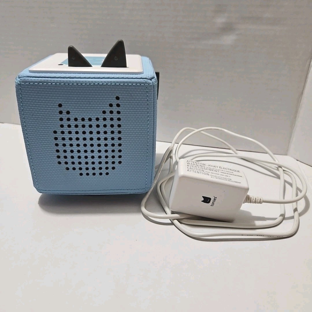 Toniebox Blue Audio Player for Kids Story Box Speaker Tested Working w/ Charger