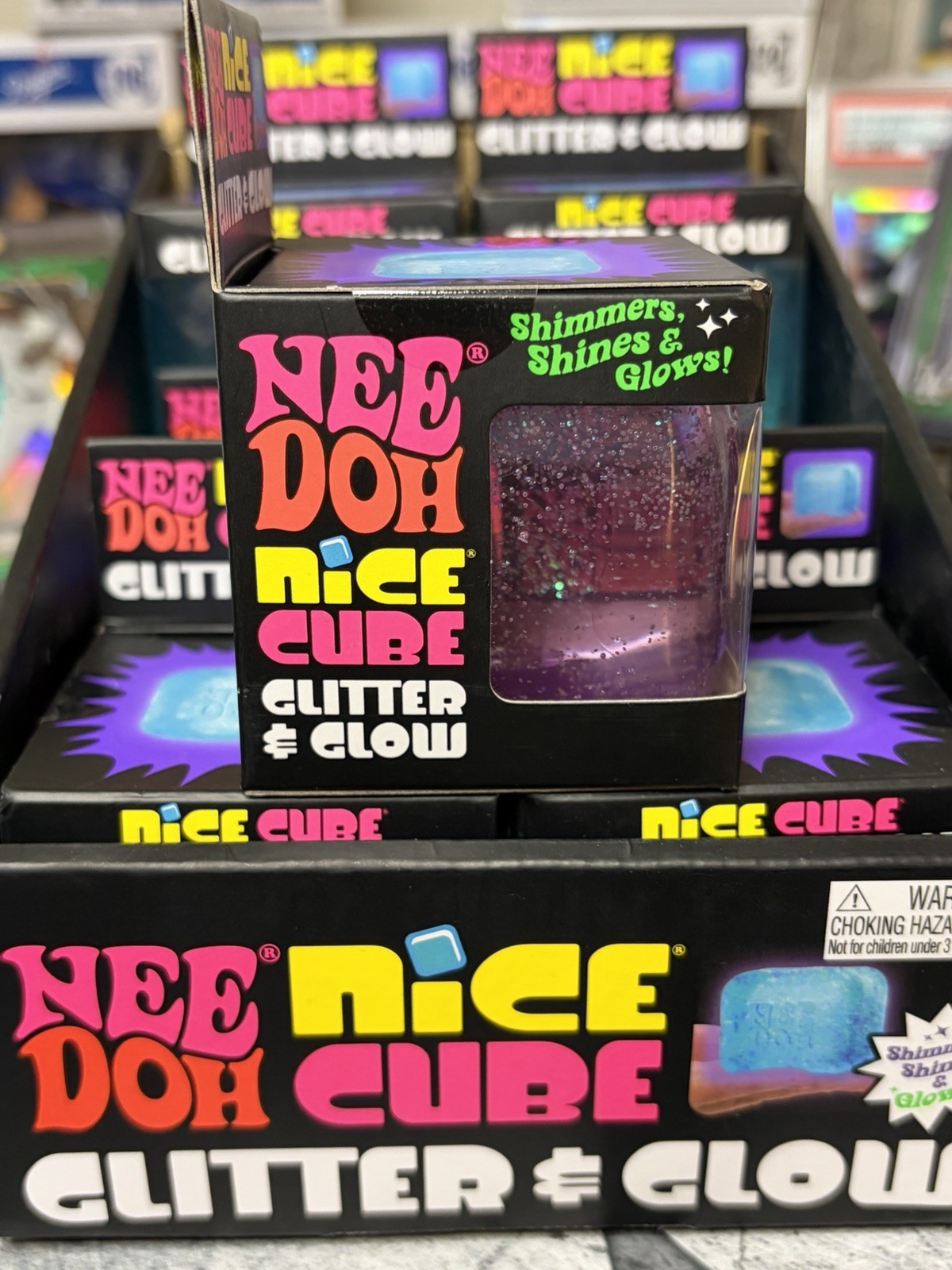 🔥Genuine Needoh Purple Nice Cube Glitter and Glow (Same day Ship) US Seller !