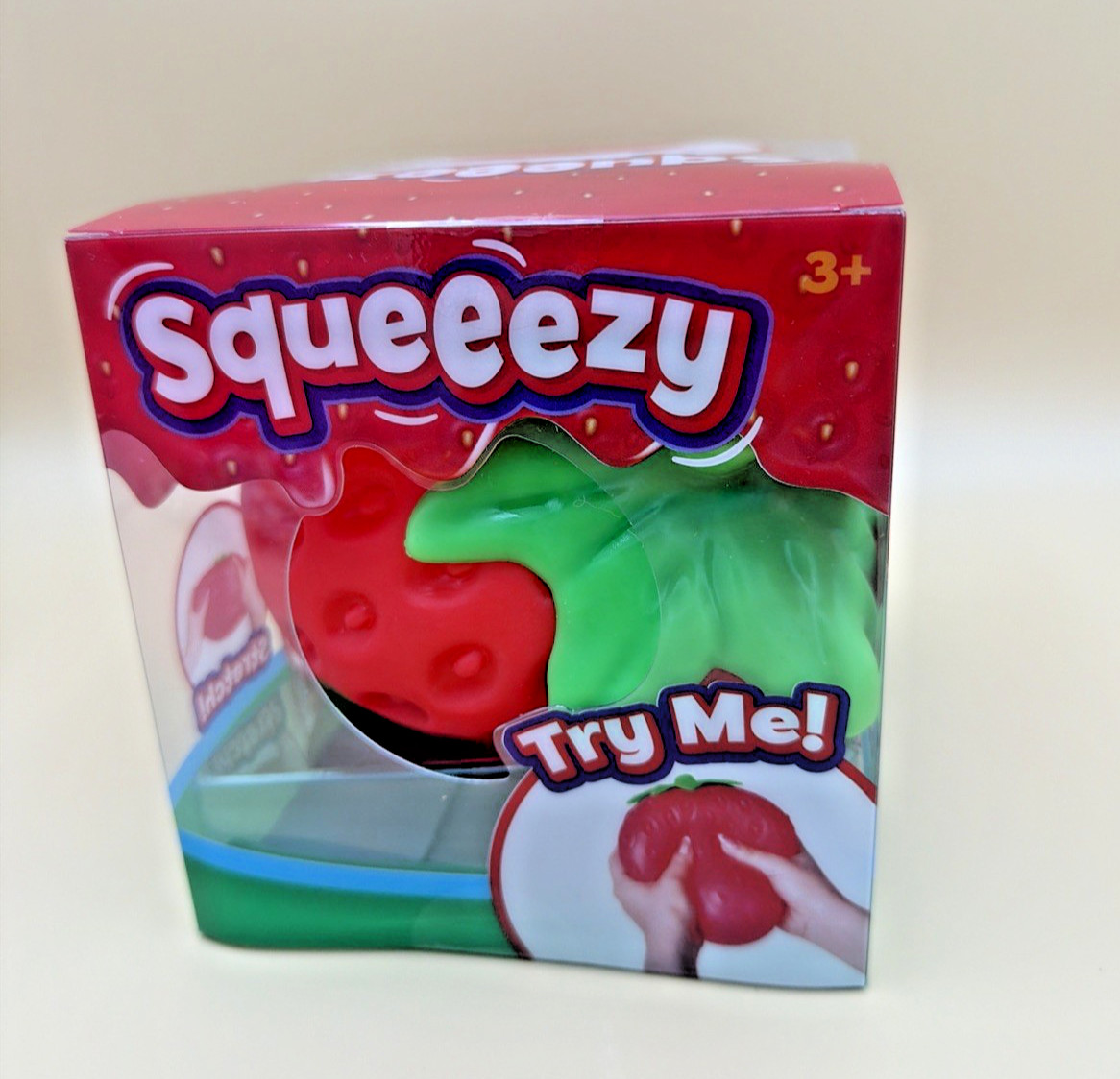 Sunny Days Jumbo Squeezy Strawberry Squishy Toy Stress Relief Sensory Fun Viral