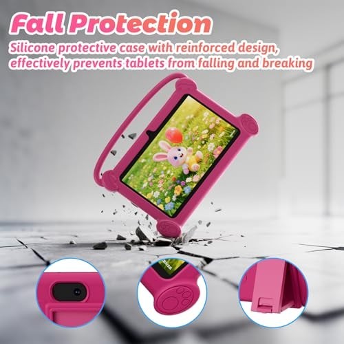 7″ Kids Tablet with Protective Case, 4GB RAM, 32GB Storage, Android, Parental Co