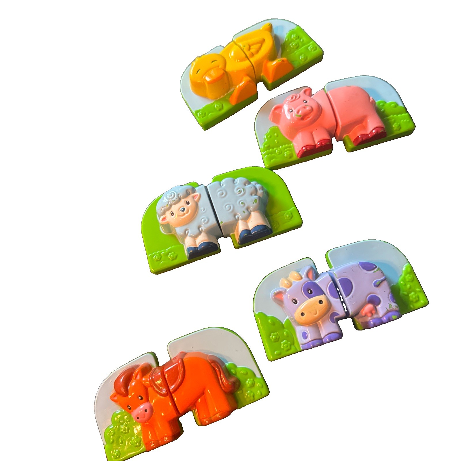 Vintage 2007 LeapFrog Fridge Farm Magnetic Animal Set Barn Toy Complete Tested