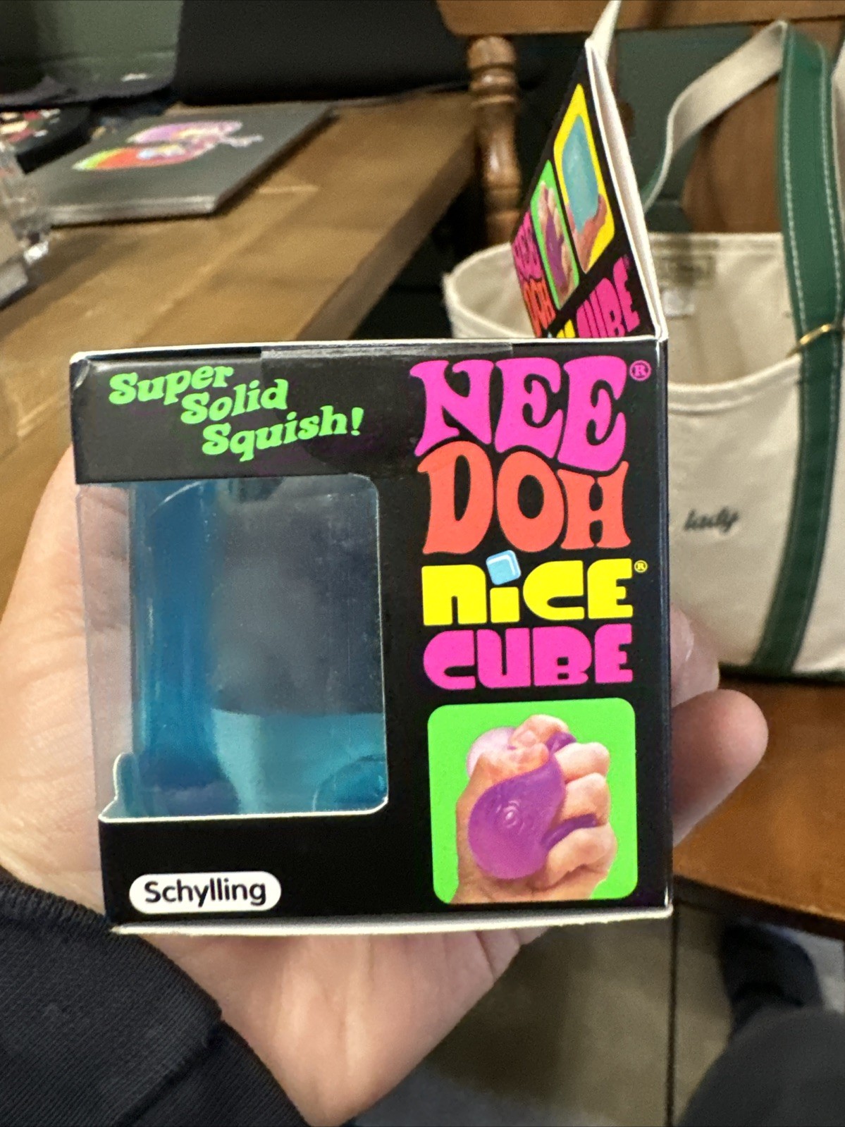 NeeDoh Nice Cube Satisfying Square Blue
