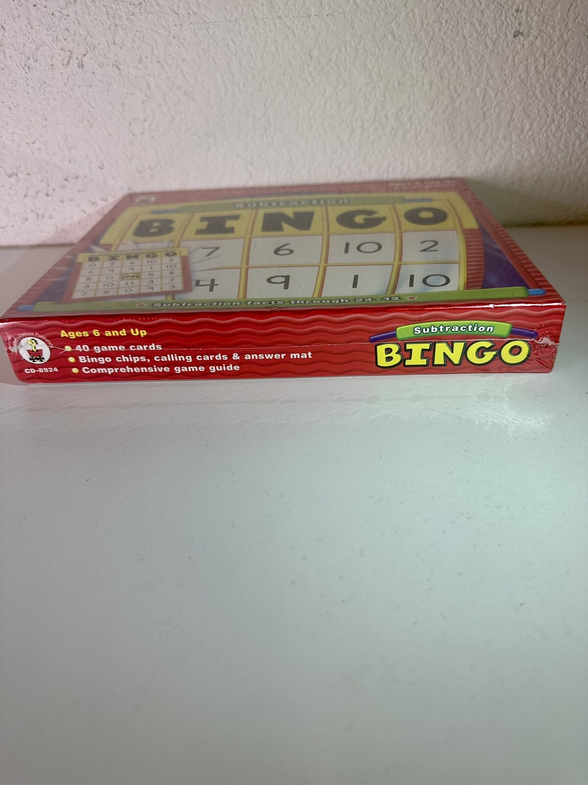 Bingo Subtraction Age 6 And Up 3 To 40 Players Carson-Dellosa Factory Sealed!