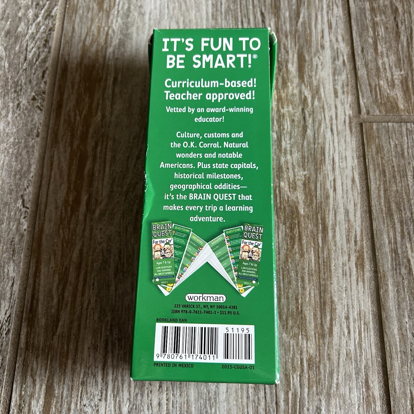 Brain Quest For The Car Deck 2 Revised 4th Edition (2013 Book Other) Very Good!
