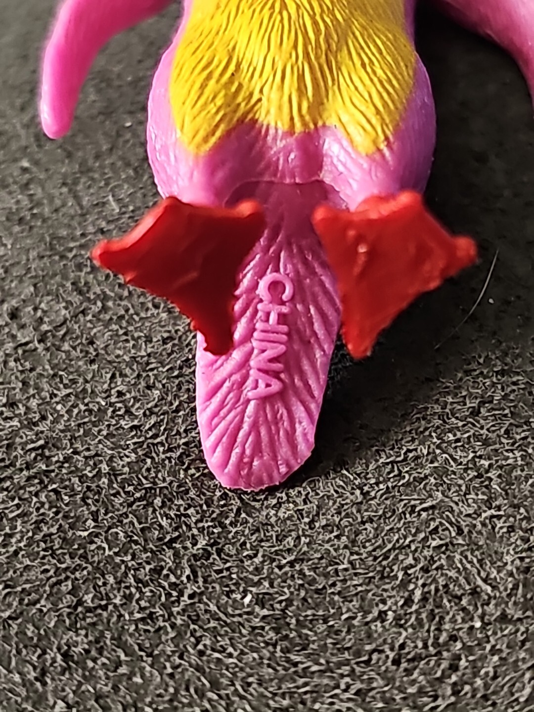 Unbranded Plastic Purple Yellow Penguin- 2.5 inches Tall