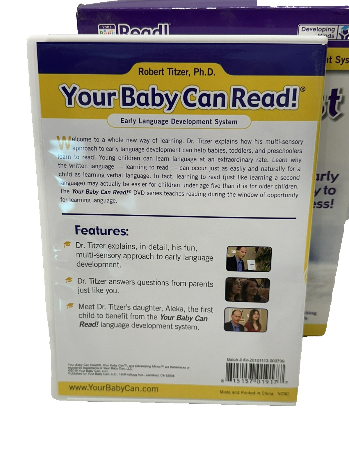 Baby’s First Teacher Early Learning Development System 5 Volumes 1 DVD & Cards
