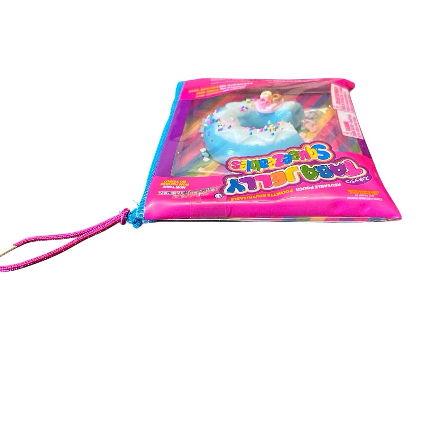 Squishy Taba Jelly Squeezeables Blue Donut Squish Squeeze Fidget Sensory Toy