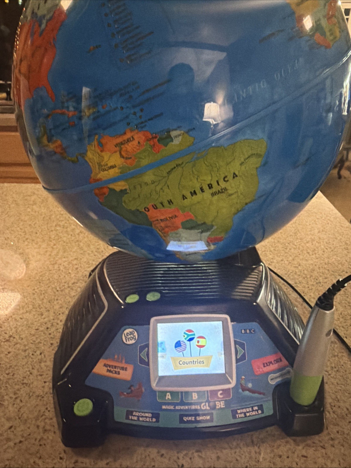 LeapFrog Magic Adventures Globe 2.8″ Video Screen BBC Interactive Games – Used
