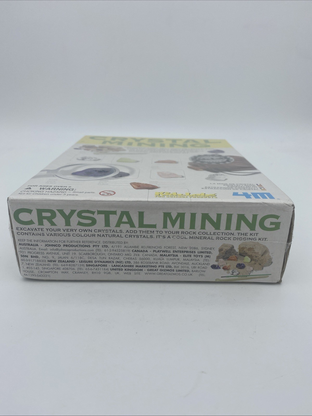 4M Kidzlabs Crystal Mining Kit – DIY Geology Science Dig Excavate ~New Sealed