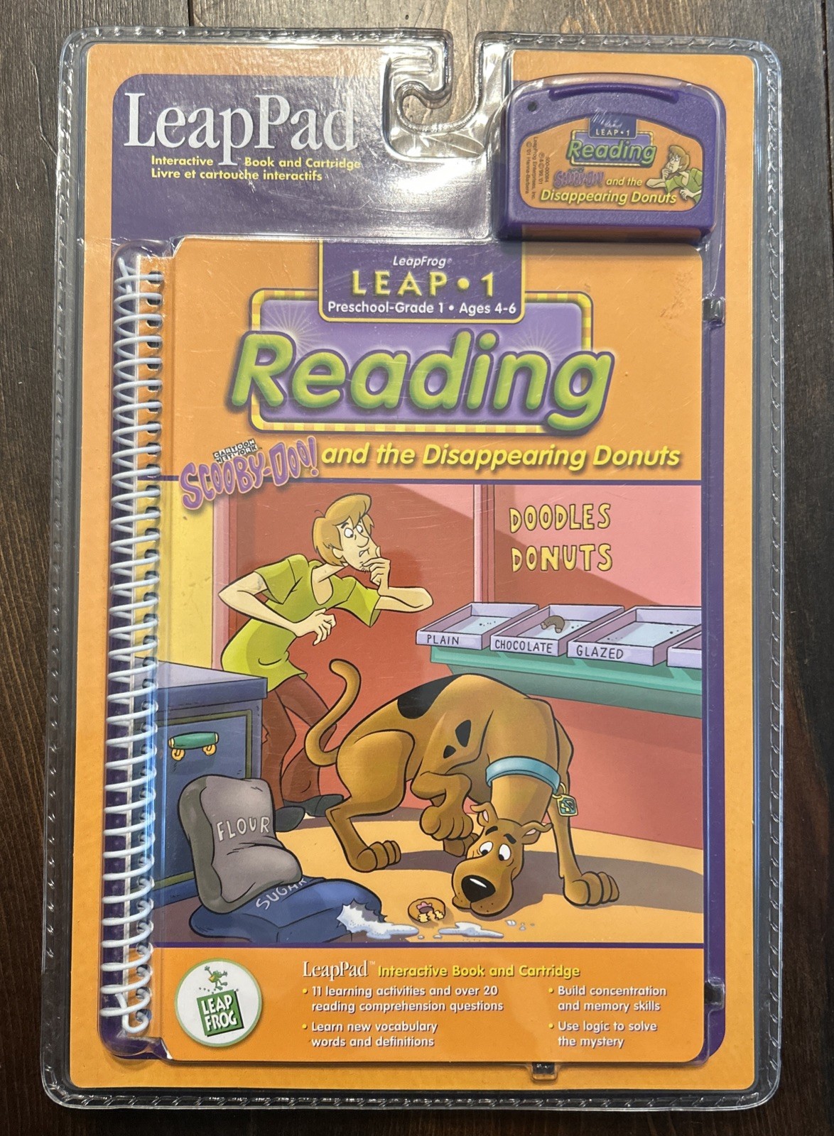Leap Frog LeapPad Scooby Doo! and the Disappearing Donuts Book & Cartridge NEW