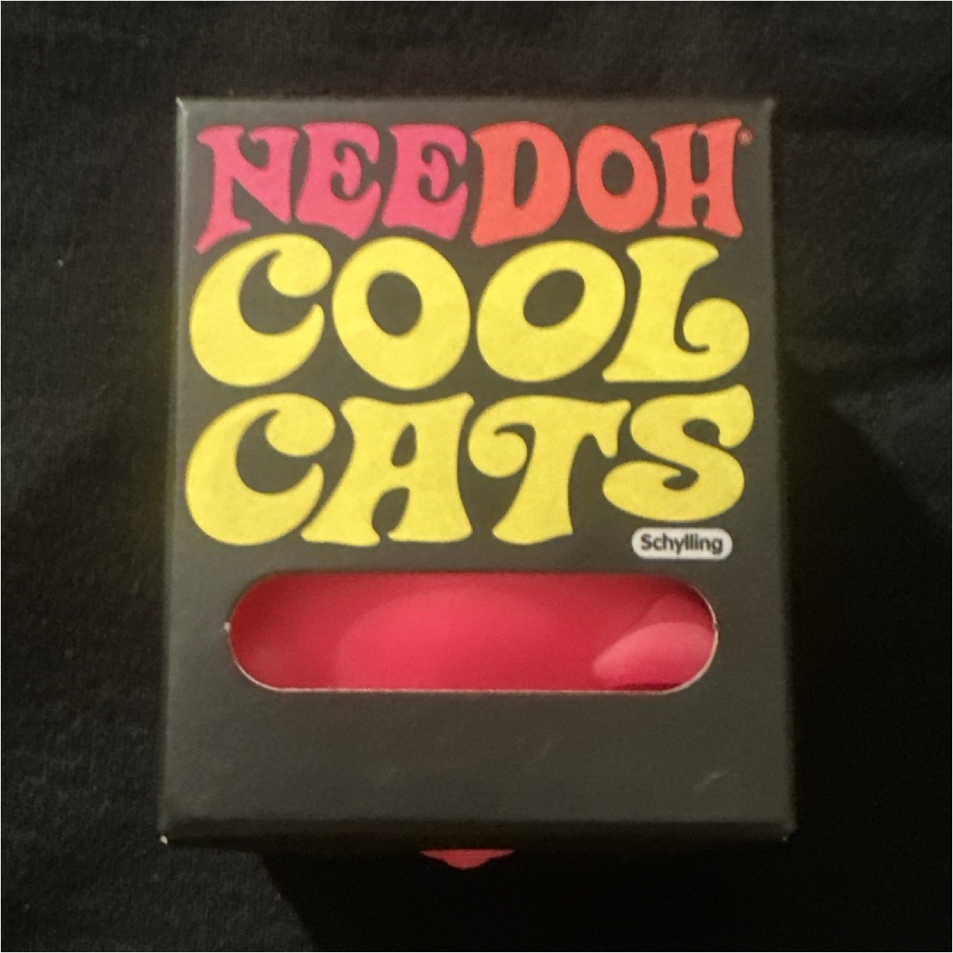 Schylling NeeDoh Cool Cats Pet Me Pink Squeeze Toy, Ages 3+, 3-11 Years