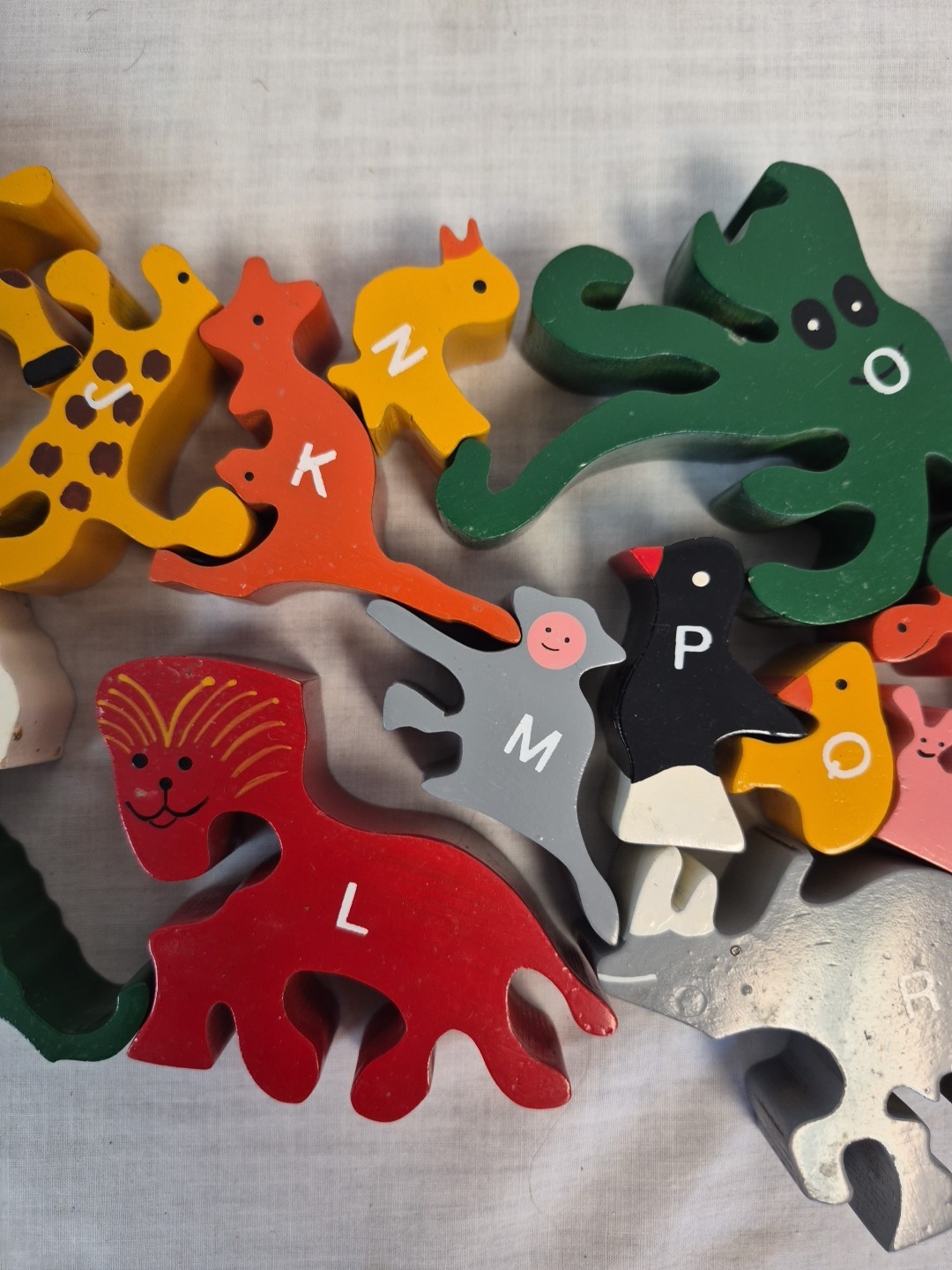 Begin Again Wooden Puzzle Animal Parade Letter A To Z Eco Wood Montessori 2002