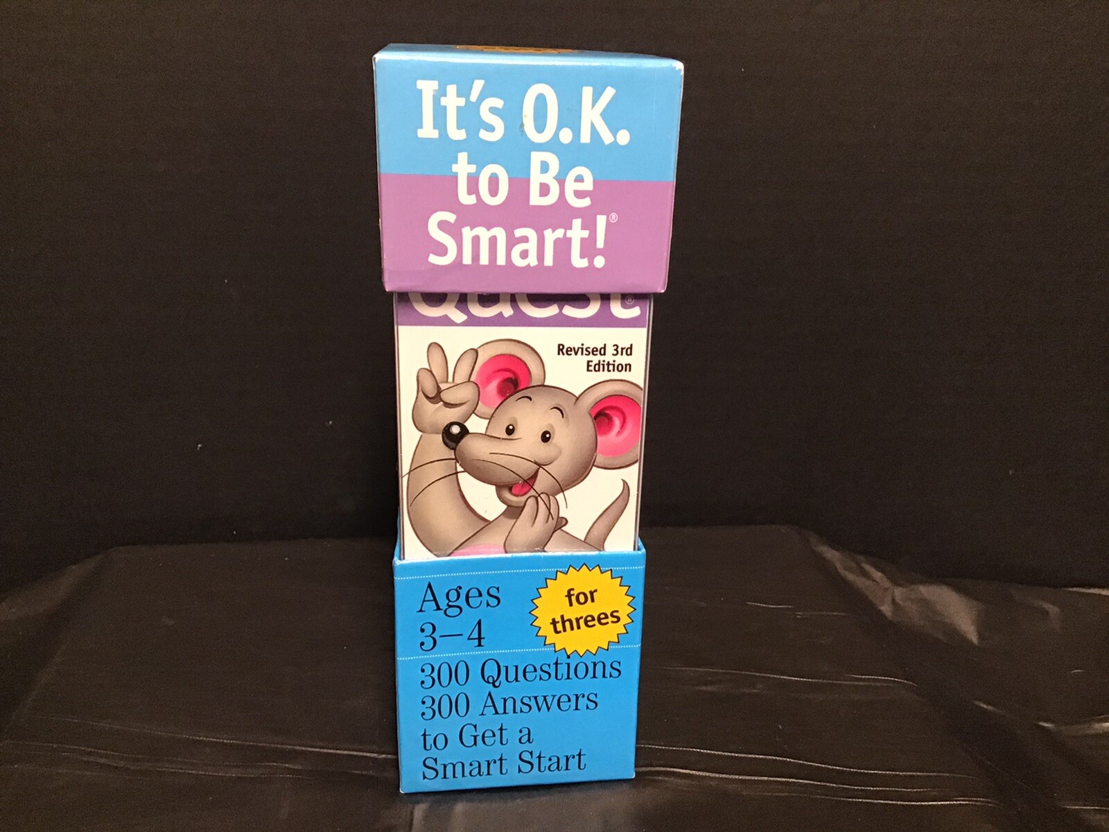 BRAIN QUEST REVISED 3rd EDITION AGES 3-4 FOR THREES 300 QUESTIONS & ANSWERS