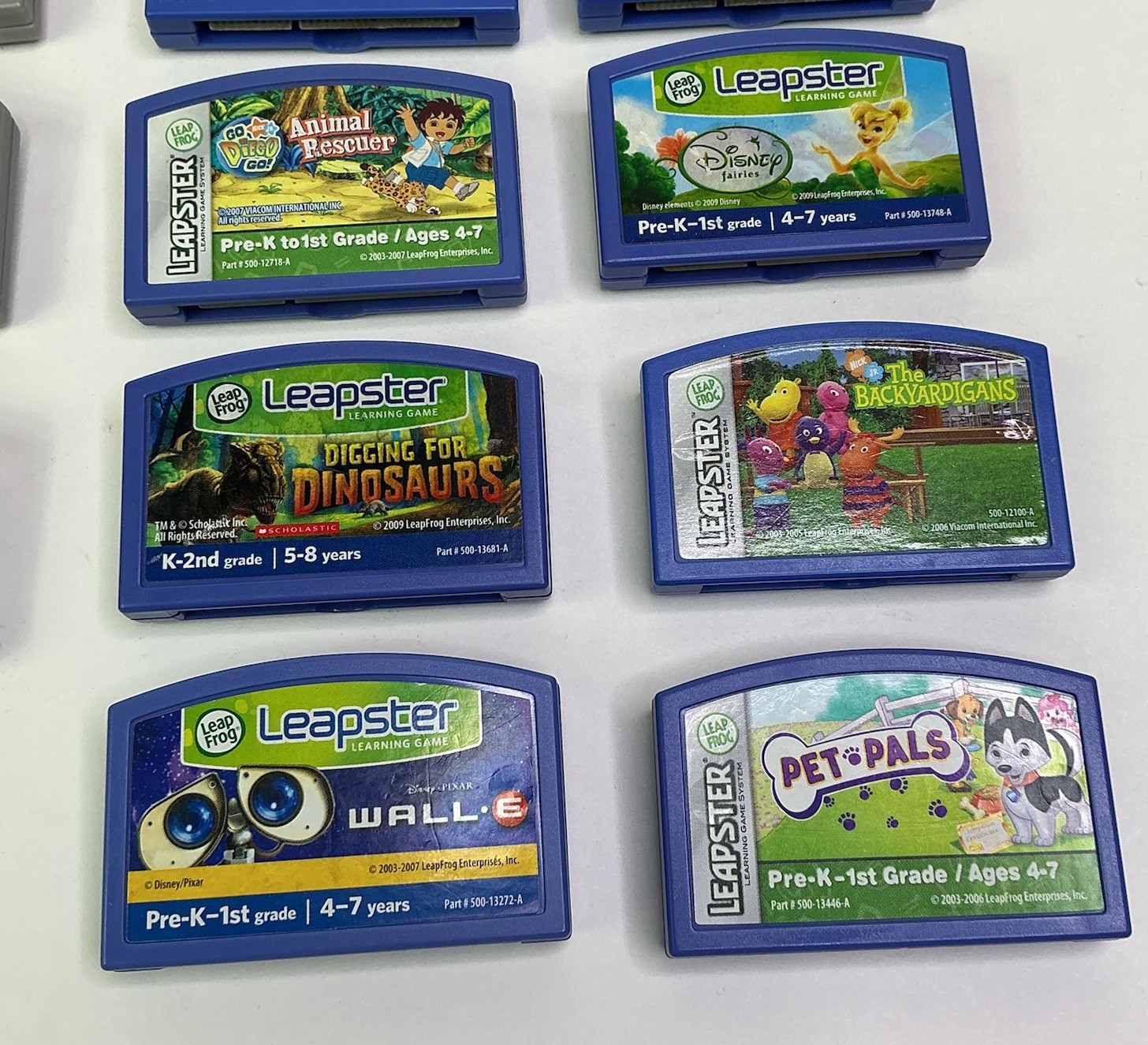 Leapfrog Leapster Learning Game Cartridge Lot Of 13 Disney Pre K-2nd