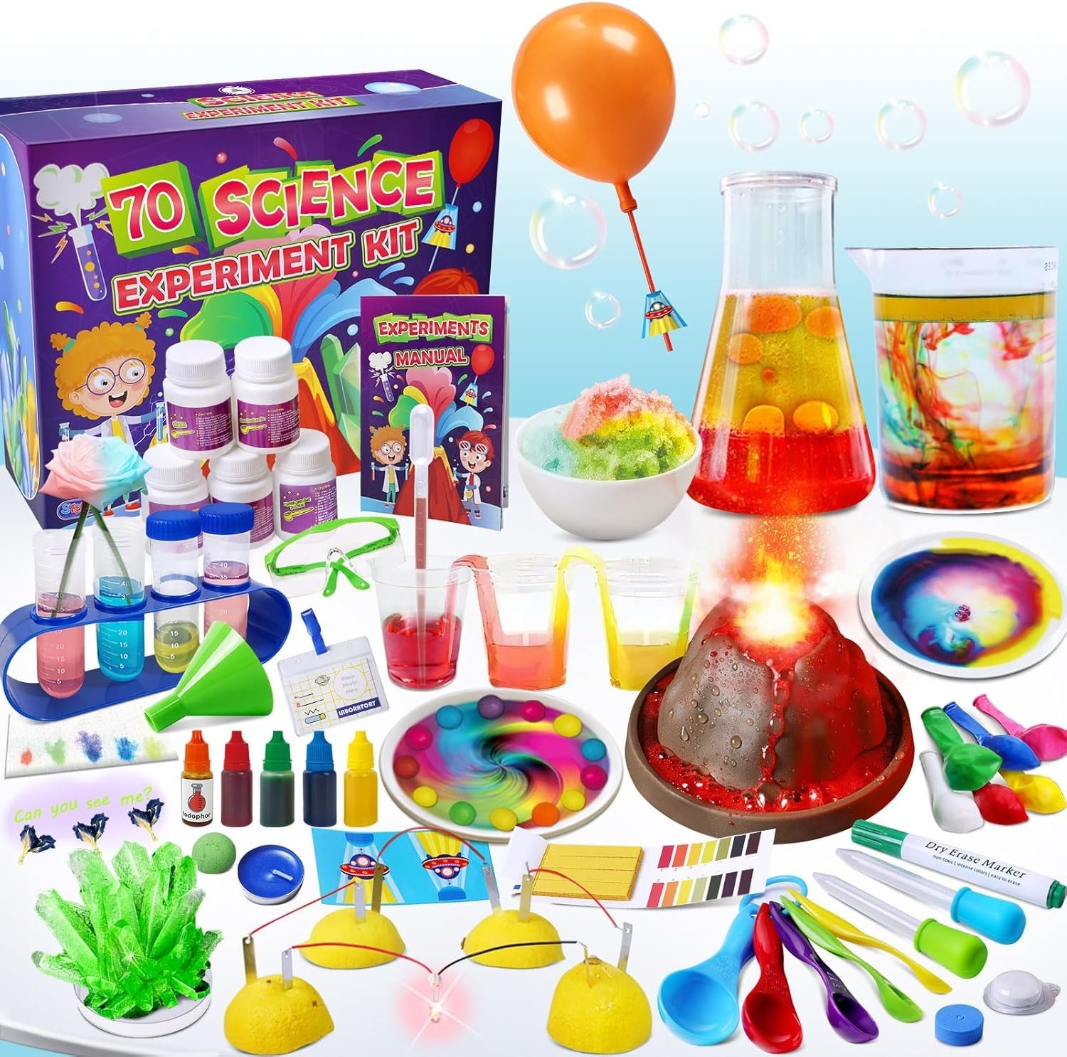 Ultimate 70 Lab Experiments Science Kit – Inspiring Gift for Young Scientists!