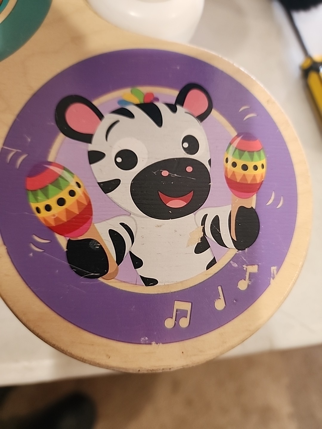 Baby Einstein Together in Tune Magic Touch Drums Wireless Wooden Toddler WORKS!