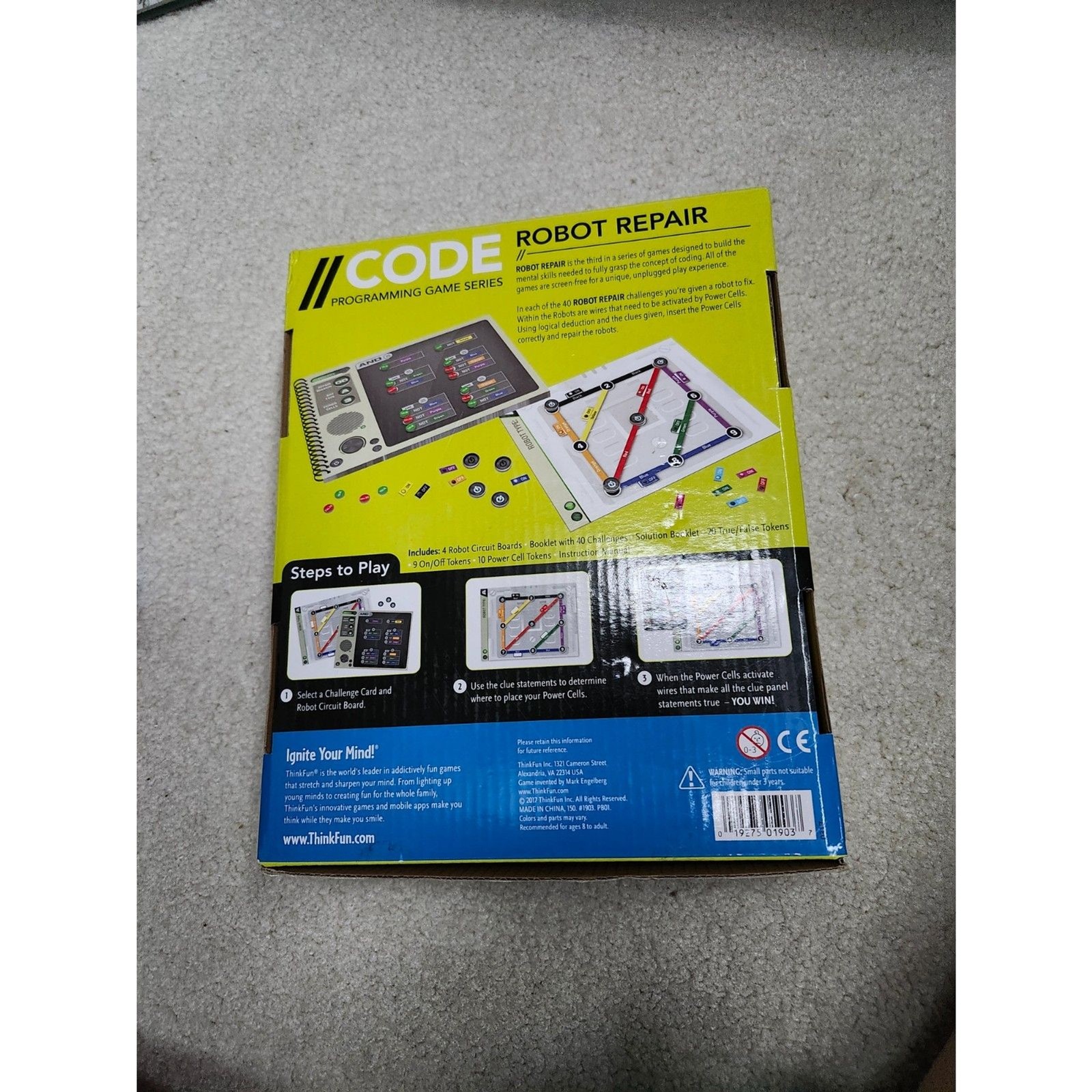 ThinkFun CODE: Robot Repair Programming Logic Game STEM