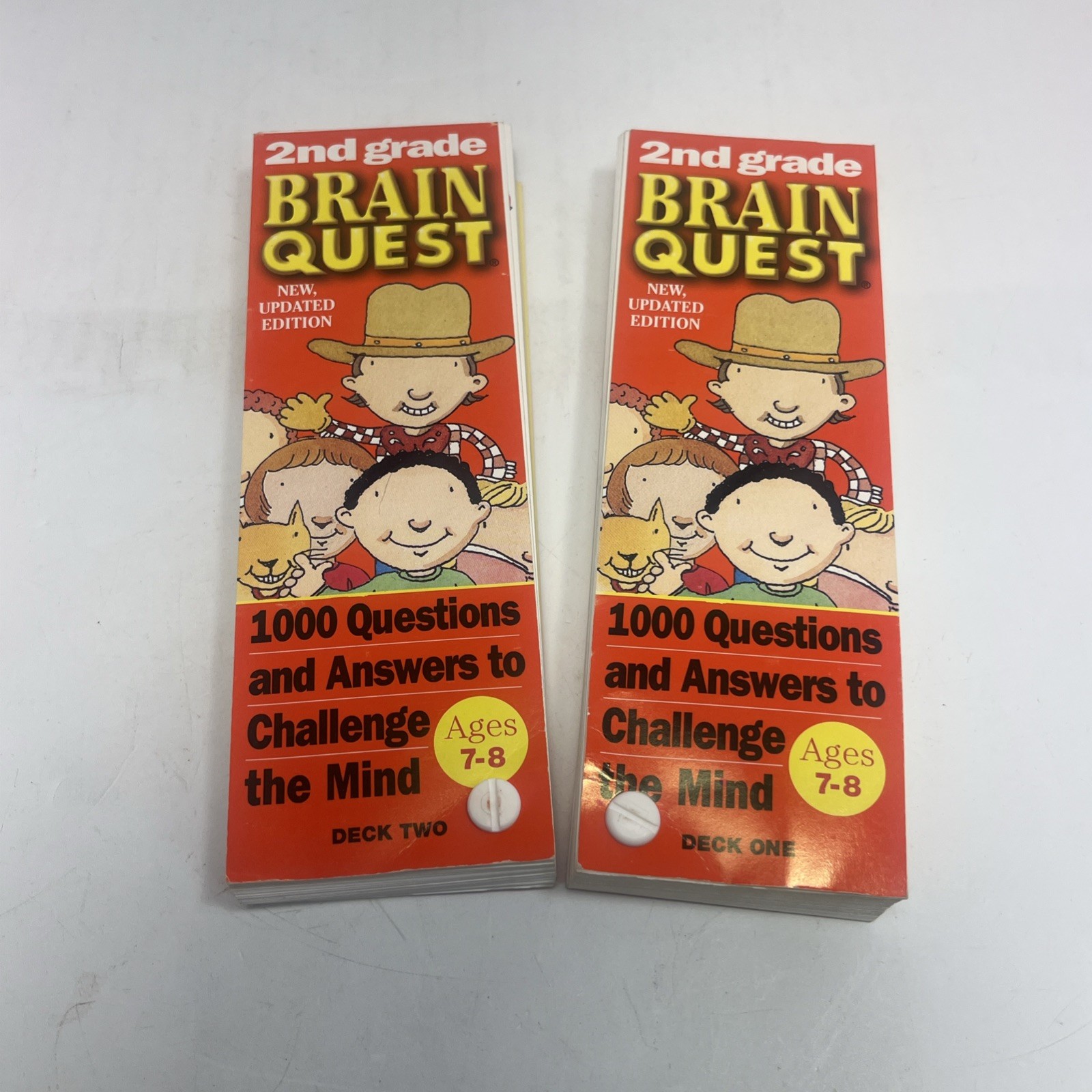 Lot of 4 Brain Quest Question Books Decks 4th 5th 6th Grades & America + Bonus