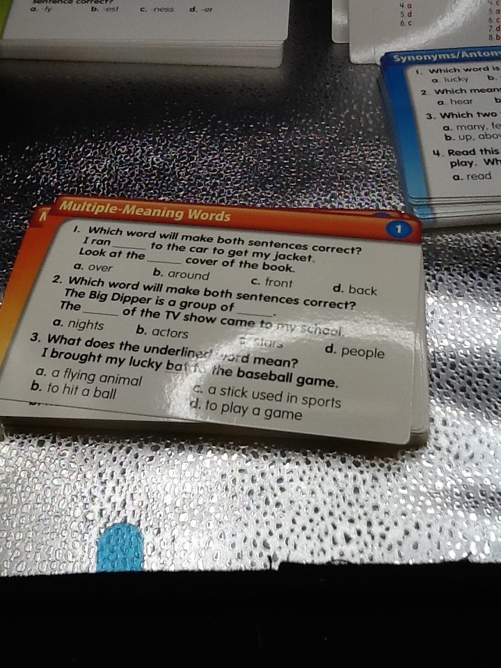 Lakeshore 5 Minute Vocabulary Practice Cards 8+ Homeschool Elementary Complete