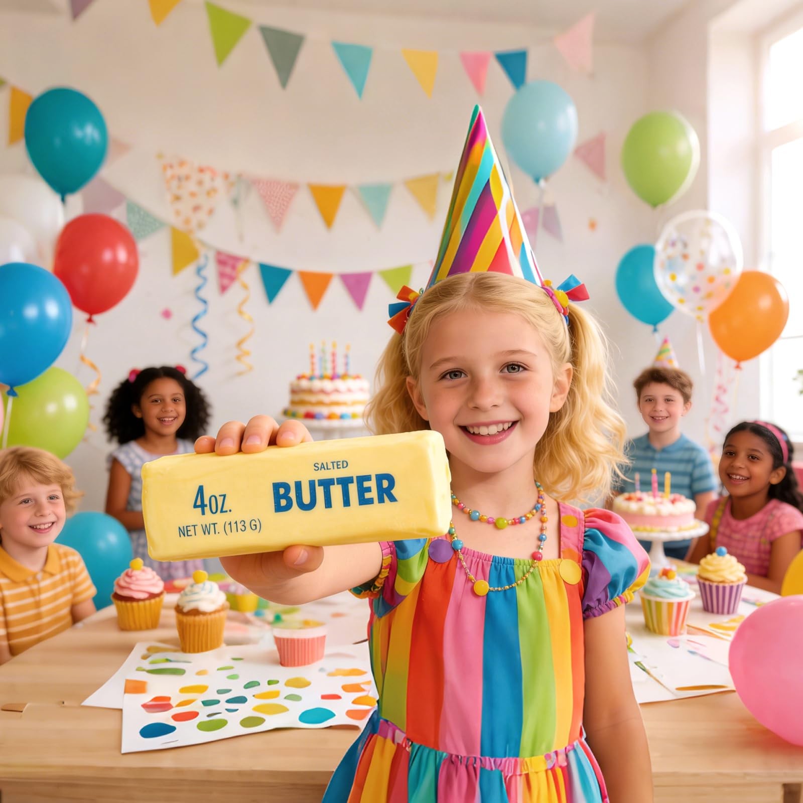 4 Pack Butter Squishy- 2.5 inches (diameter) x 1.5 (height), 4oz-4pcs