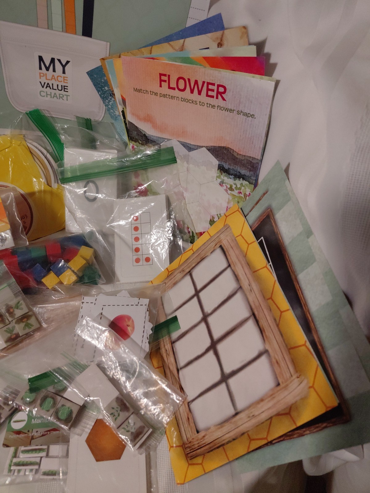 The Good and the Beautiful Math K Course Books Part 1 & 2 + Manipulatives *READ