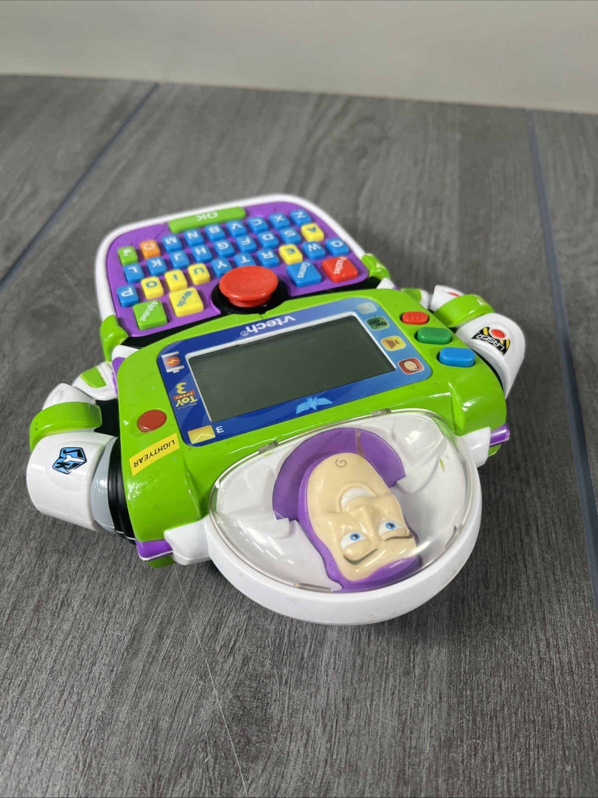 VTech Toy Story 3 BUZZ LIGHTYEAR Learn & Go Electronic Handheld – WORKS!!!