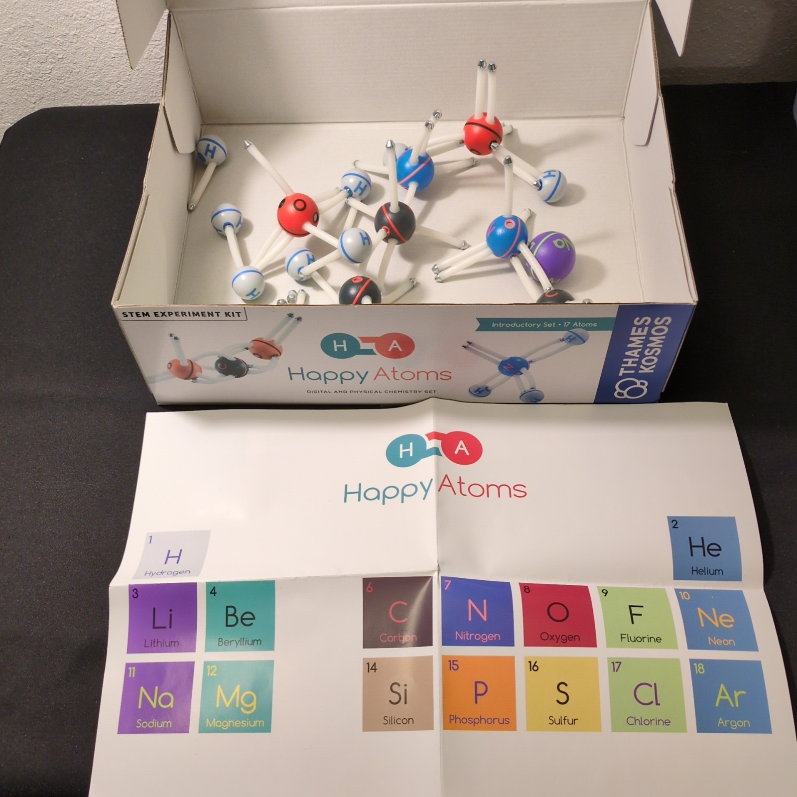 Happy Atoms Stem Chemistry Kit Introductory Set Thames & Kosmos