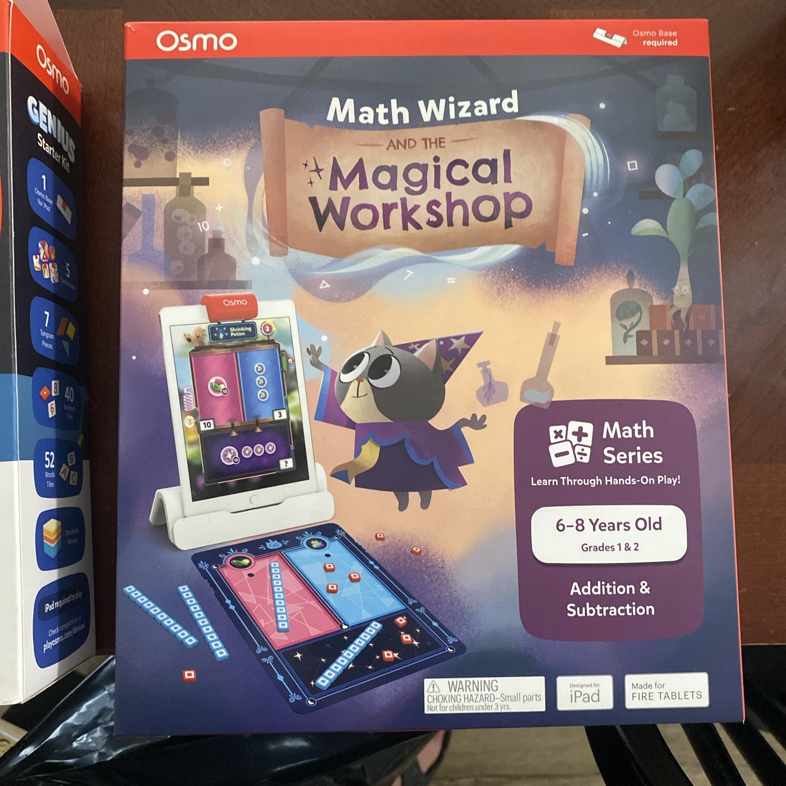 Osmo Genius Starter Kit For iPad & Math Wizard Magical Workshop Ages 6-10
