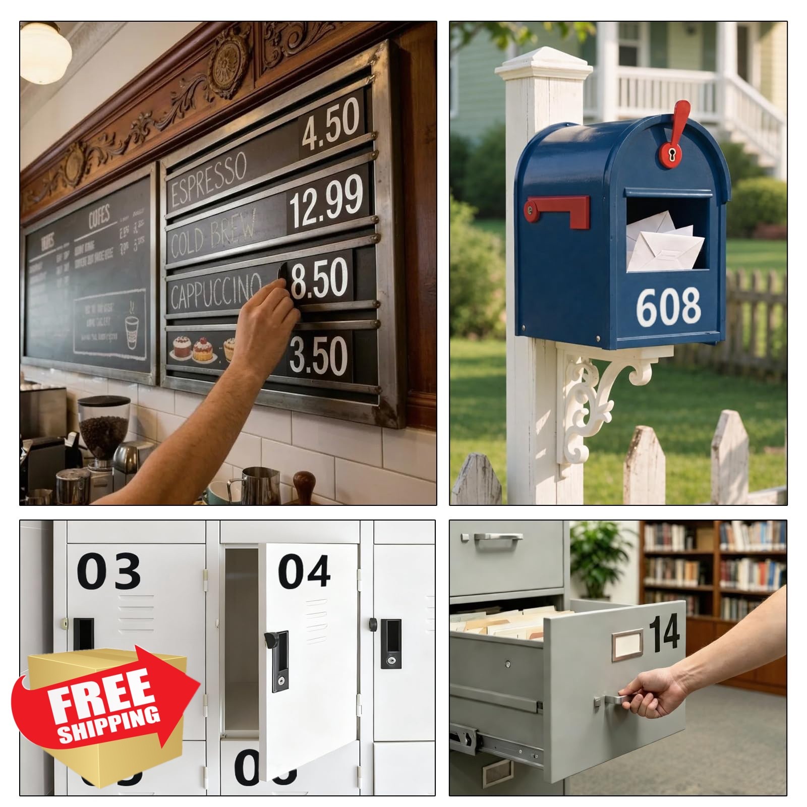 STTMGN 3″ Black Magnetic Numbers 0-9 4 Set