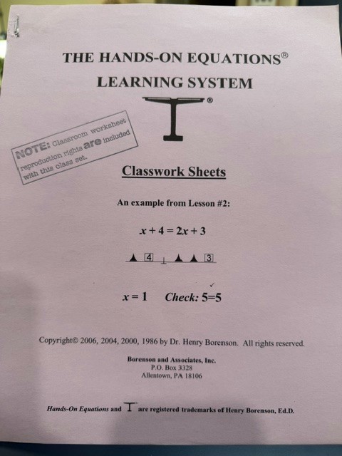 Complete Set Of 65 Hands On Equations Class Set Original Box See Description