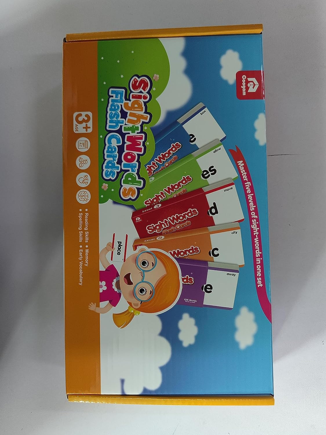 520 Sight Words Learning Vocabulary Flash Cards, Dolch Fry High Frequency Sight