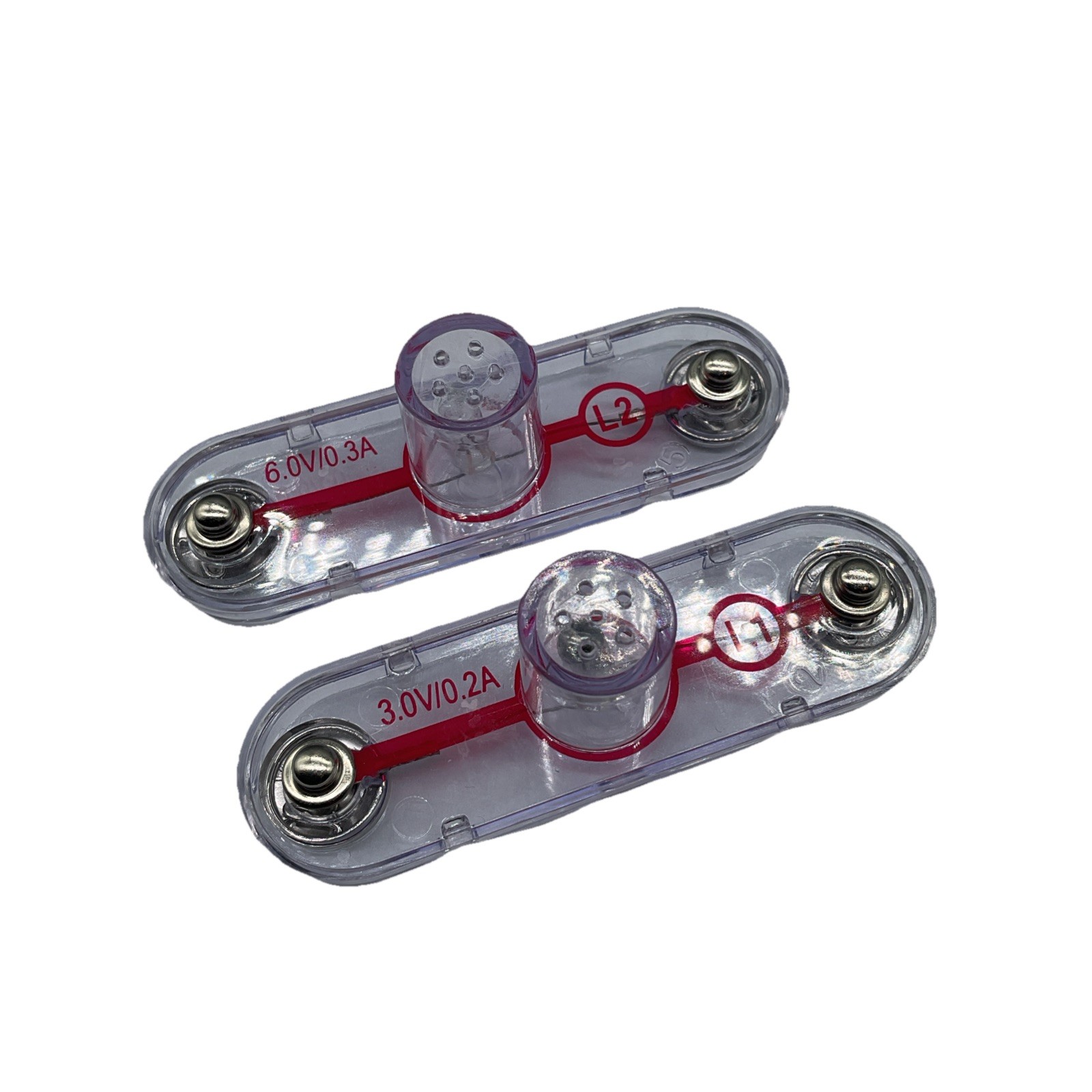 Elenco Snap Circuits (L1 and L2) Replacement Parts 2pcs CLEAR