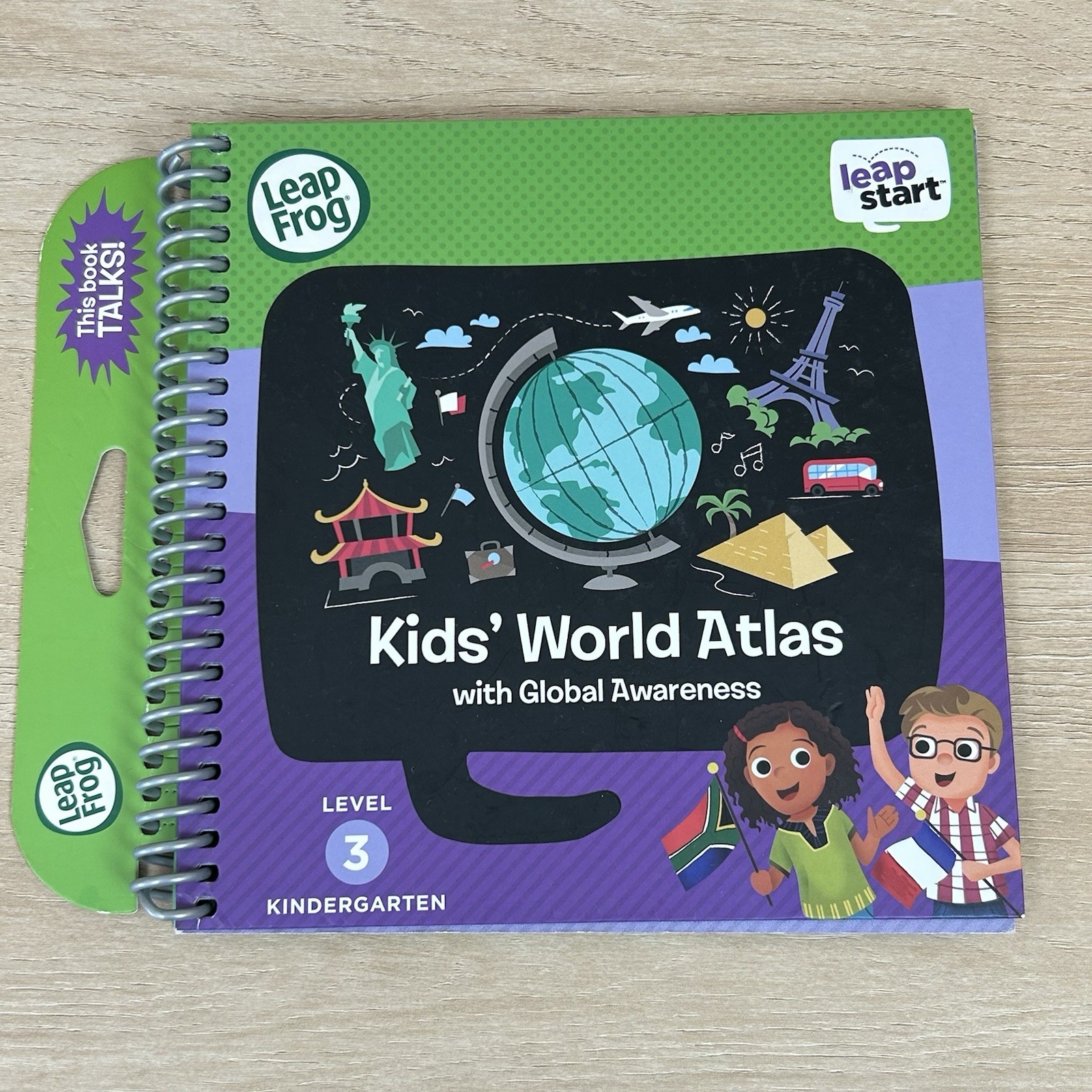 LeapStart Leap Frog Book Kids World Atlas with Global Awareness Level 3 Ages 4-6