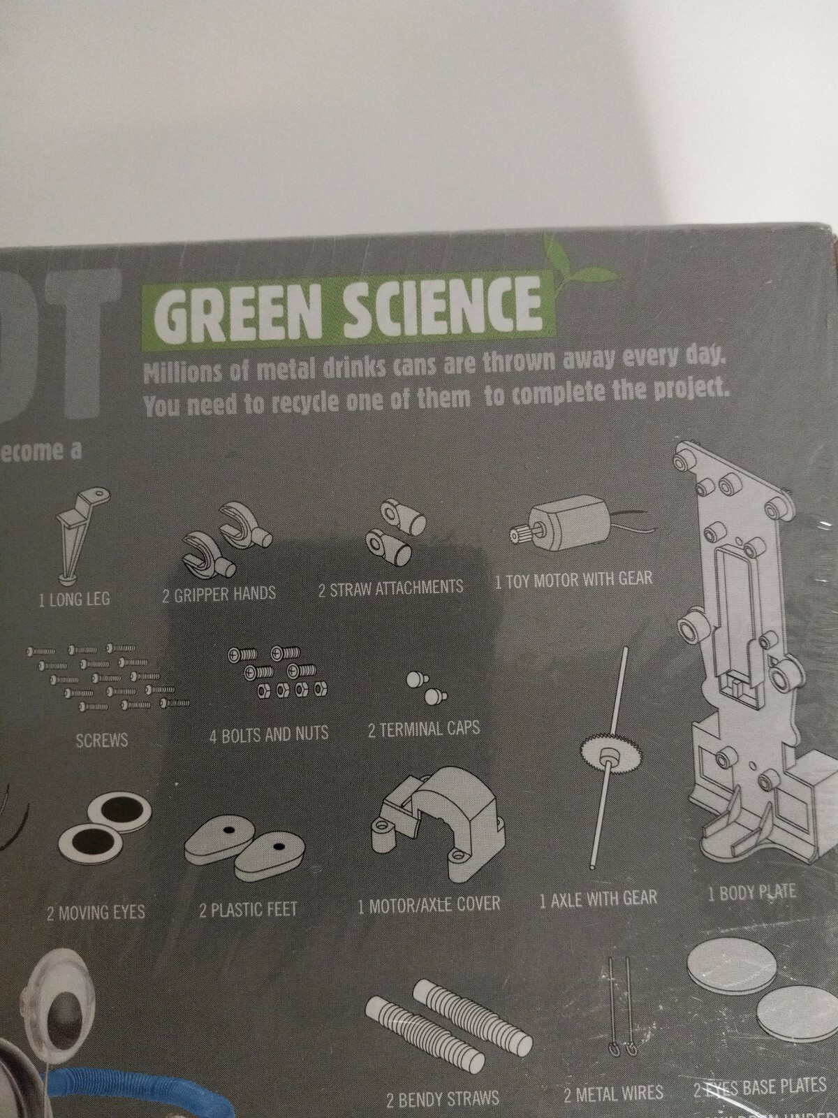 GREEN SCIENCE Tin Can Robot Youth Robotics Kit 4M – NEW Fun mechanics kit.