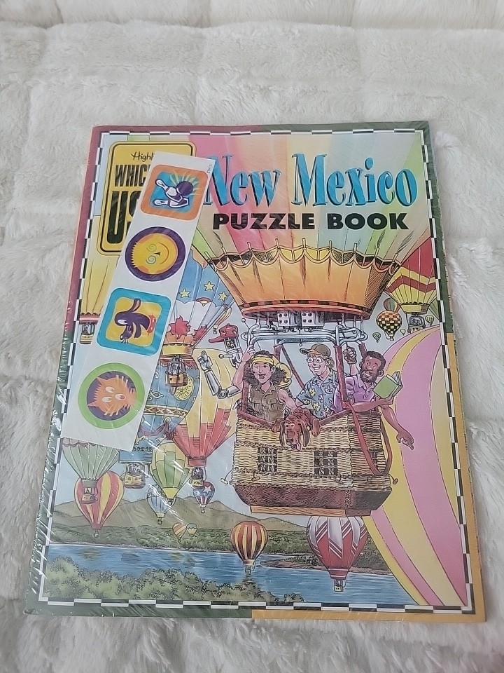 Vintage HIGHLIGHTS WHICH WAY US MARYLAND Washington State NEW MEXICO PUZZLE Book