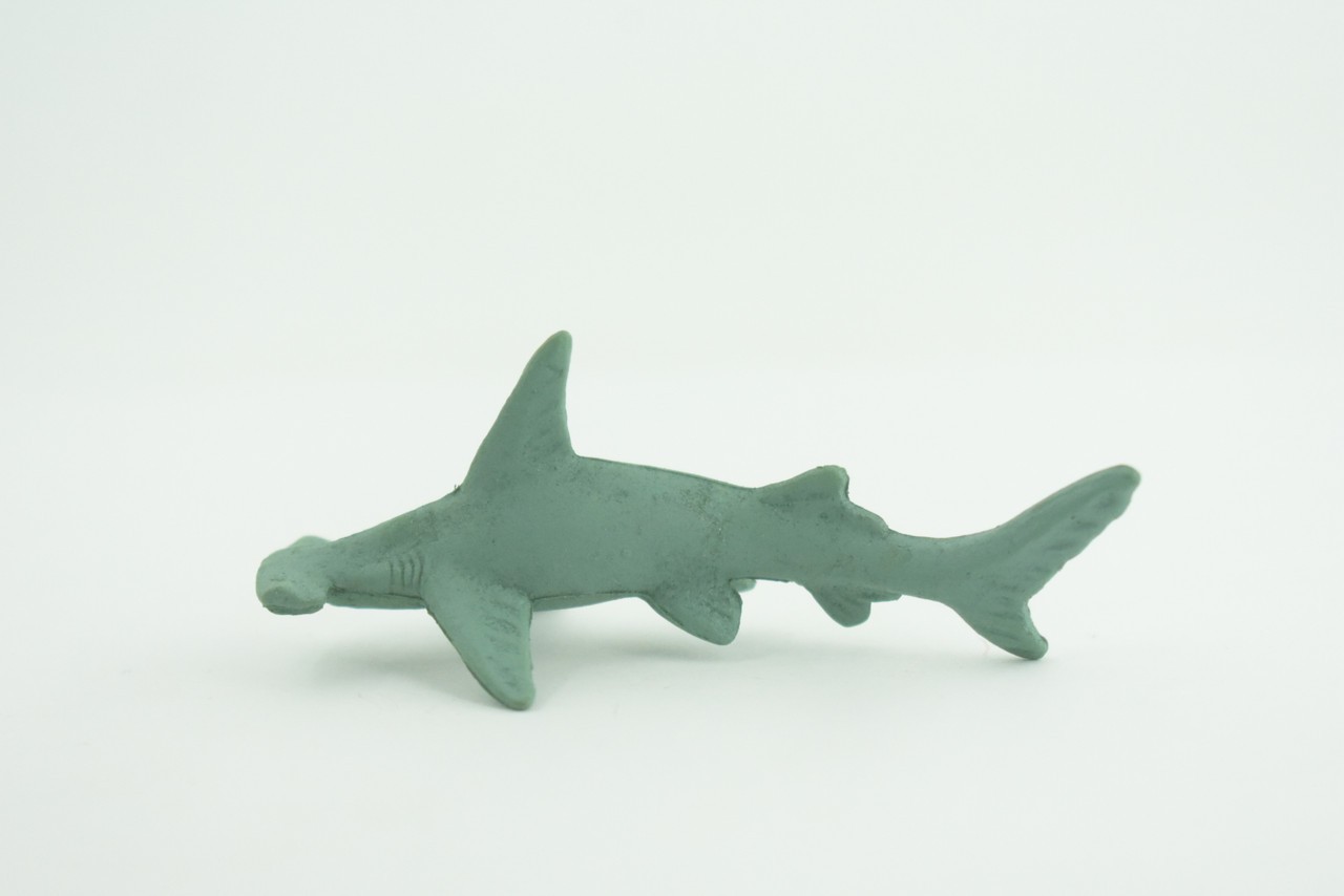 Toy Green Hammerhead Shark, Realistic, Model, Toys, Gift, 3 Inches CWG51 B197