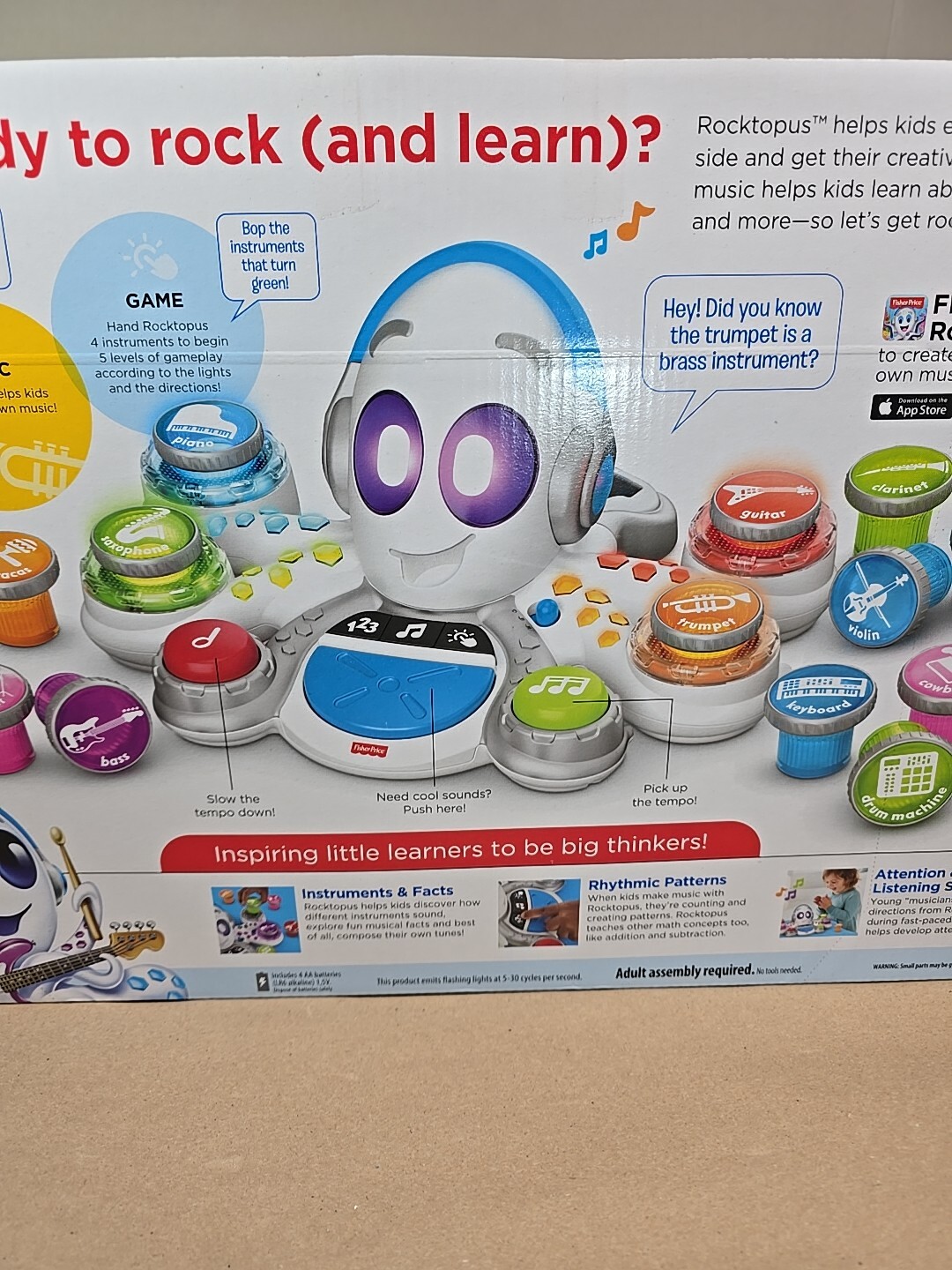 Fisher-Price Think & Learn Rocktopus Music Toy – Preschool Ages 3-6 NEW 3 Modes