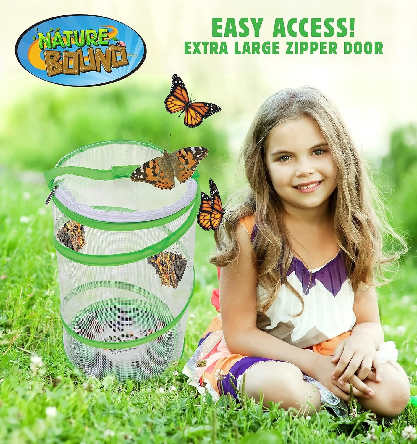 Butterfly Growing Kit – Live Caterpillar to Butterfly Project for Kids – Incl…