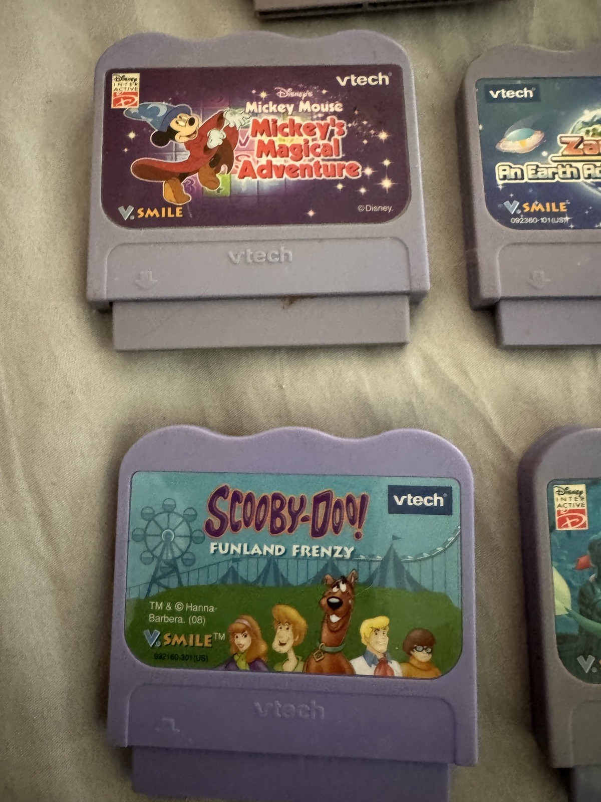 VTech V.Smile Game Lot Disney Scooby Doo SpongeBob Kung Fu Panda Zayzoo