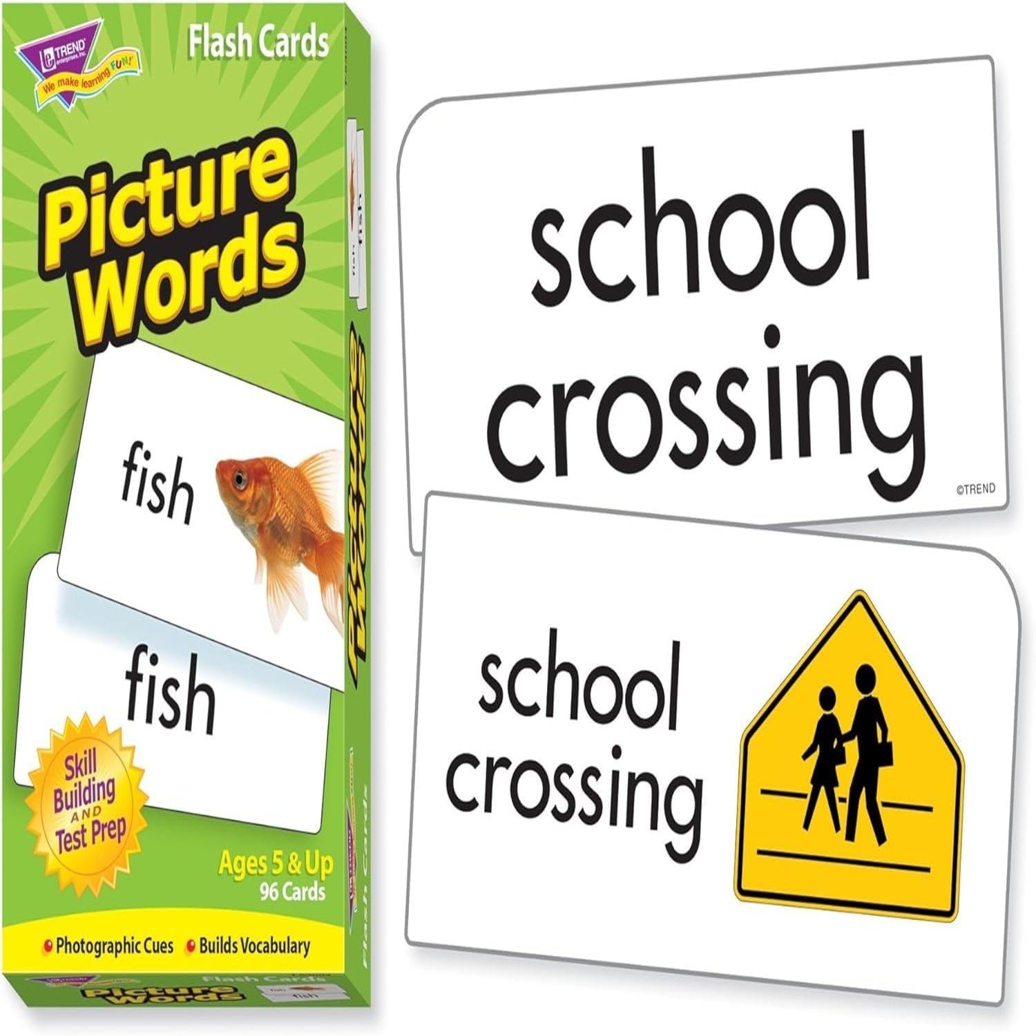 Picture Words Skill Drill Flash Cards, Content-Rich Self-Checking Cards to Pr…
